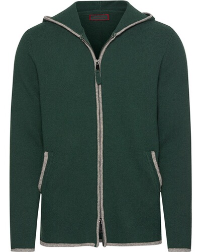 Kapuzenstrickjacke mit Zipper, REITMAYER