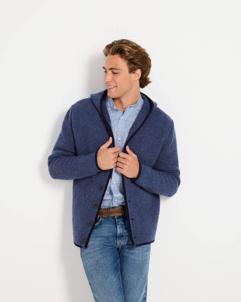 Linksstrickjacke mit Kapuze, REITMAYER