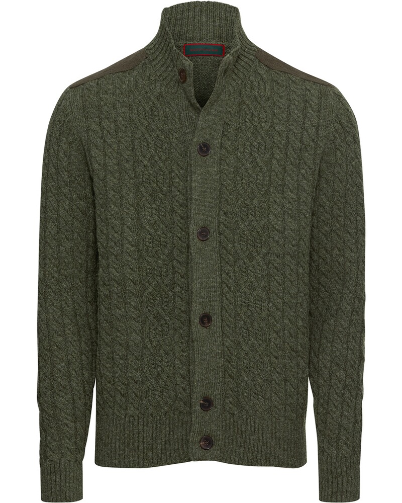 Gilet RM en maille torsadée avec loden+P, Reitmayer