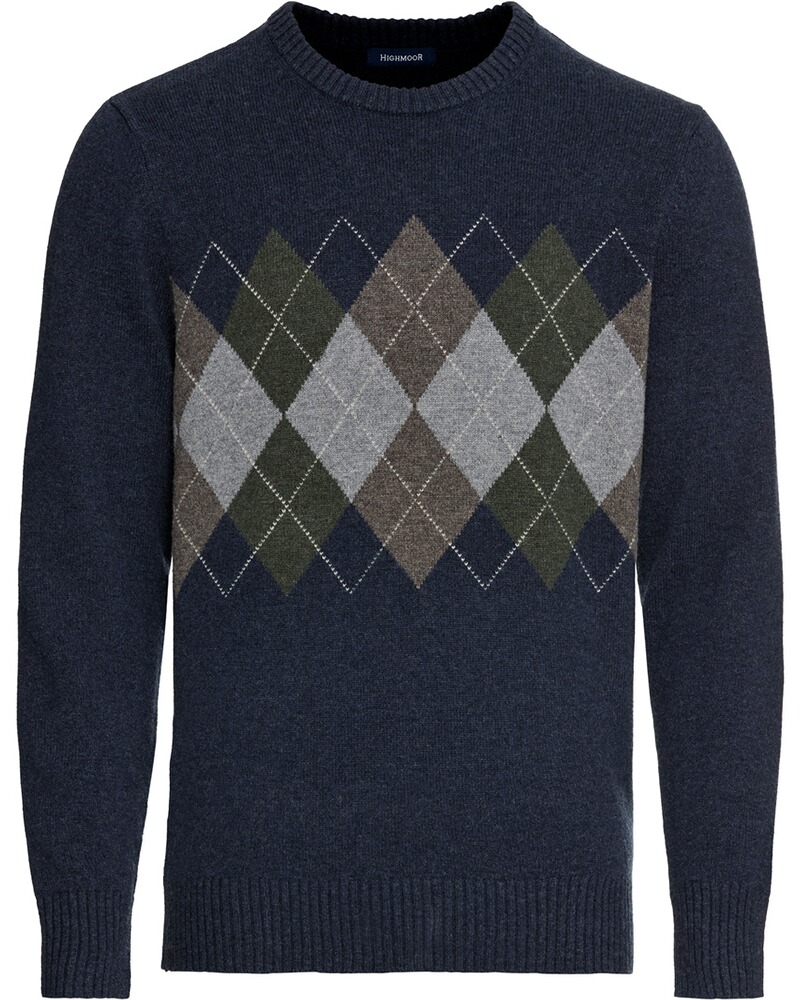 Argyle-Strickpullover
