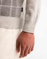 Rundhals-Pullover Mineral Tartan, Barbour