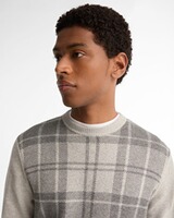 Rundhals-Pullover Mineral Tartan, Barbour