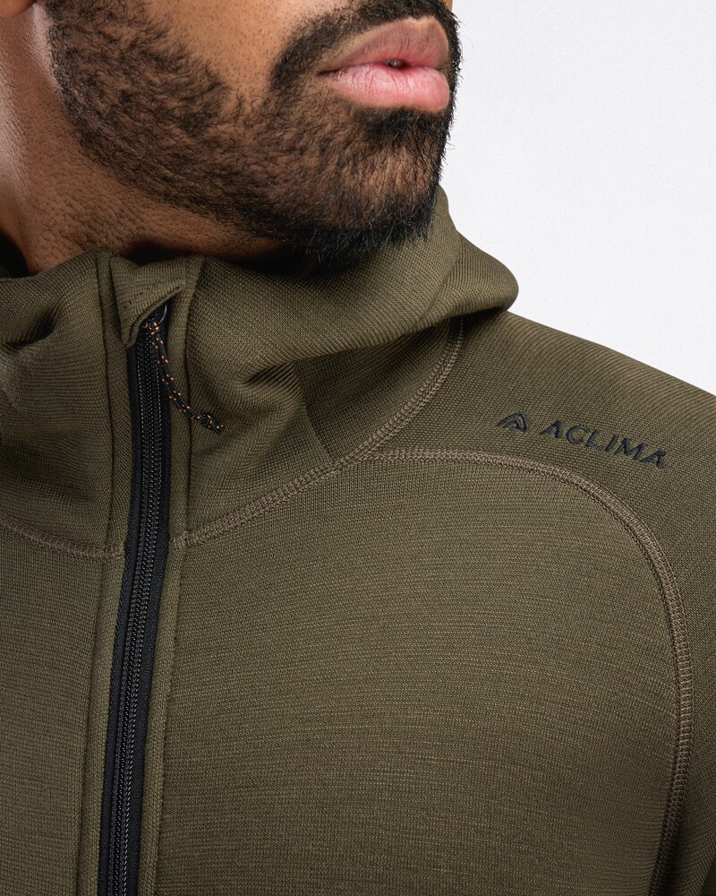 Kapuzenjacke FleeceWool, ACLIMA