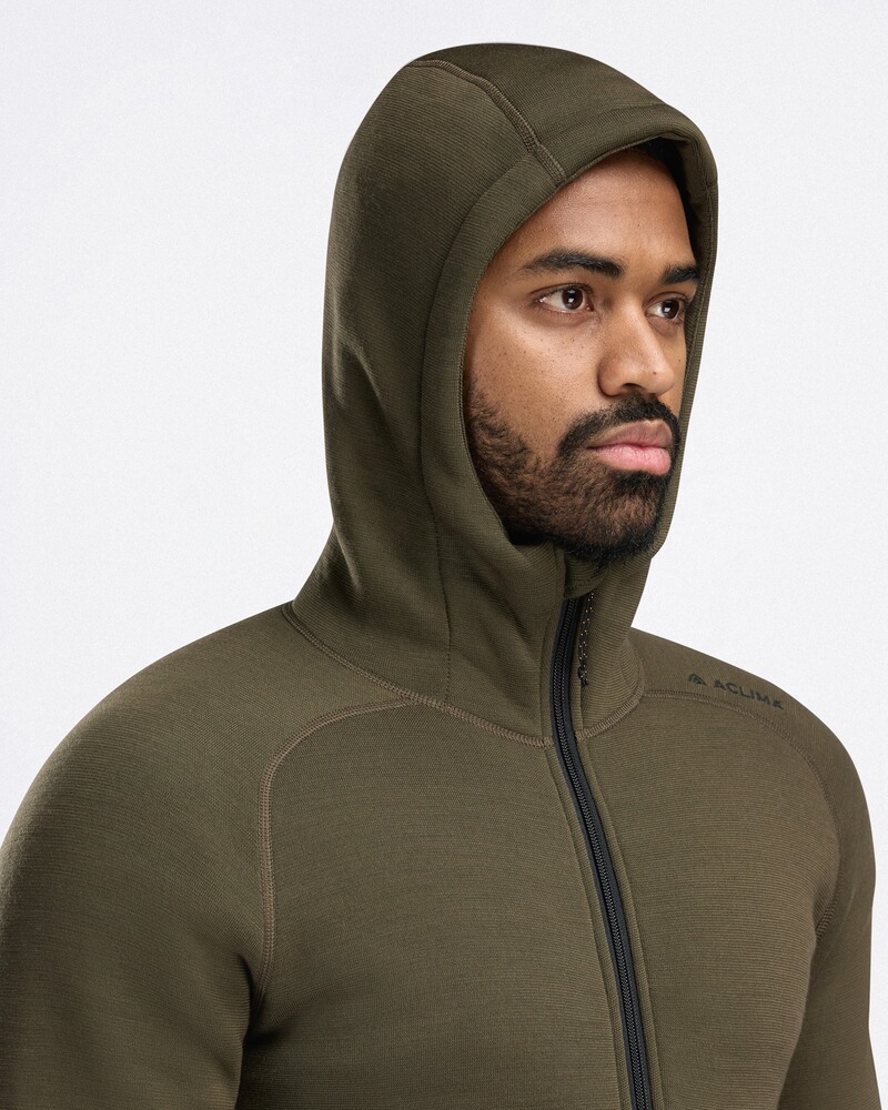 Kapuzenjacke FleeceWool, ACLIMA