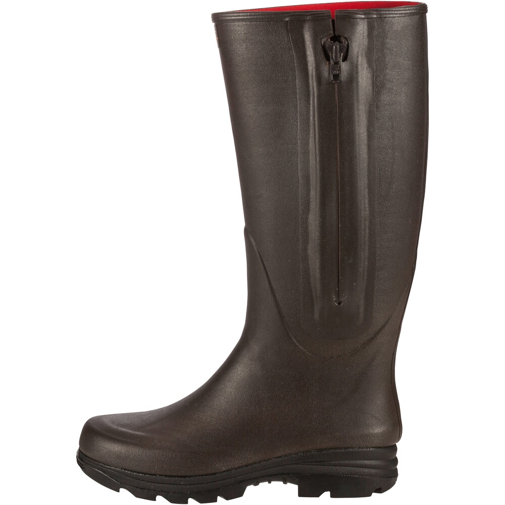 Bottes en caoutchouc avec fermeture éclair et doublure en néoprène, Parforce