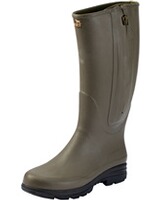 Bottes en caoutchouc avec fermeture éclair et doublure en néoprène, Parforce