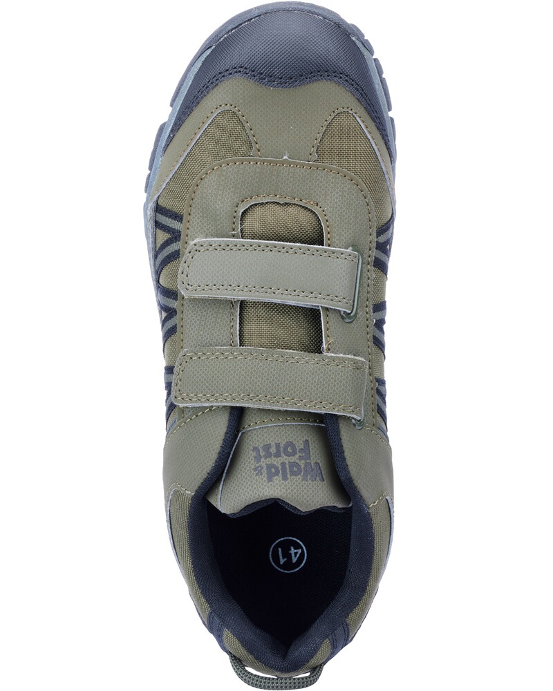 Easy-on Velcro low shoe, Wald & Forst