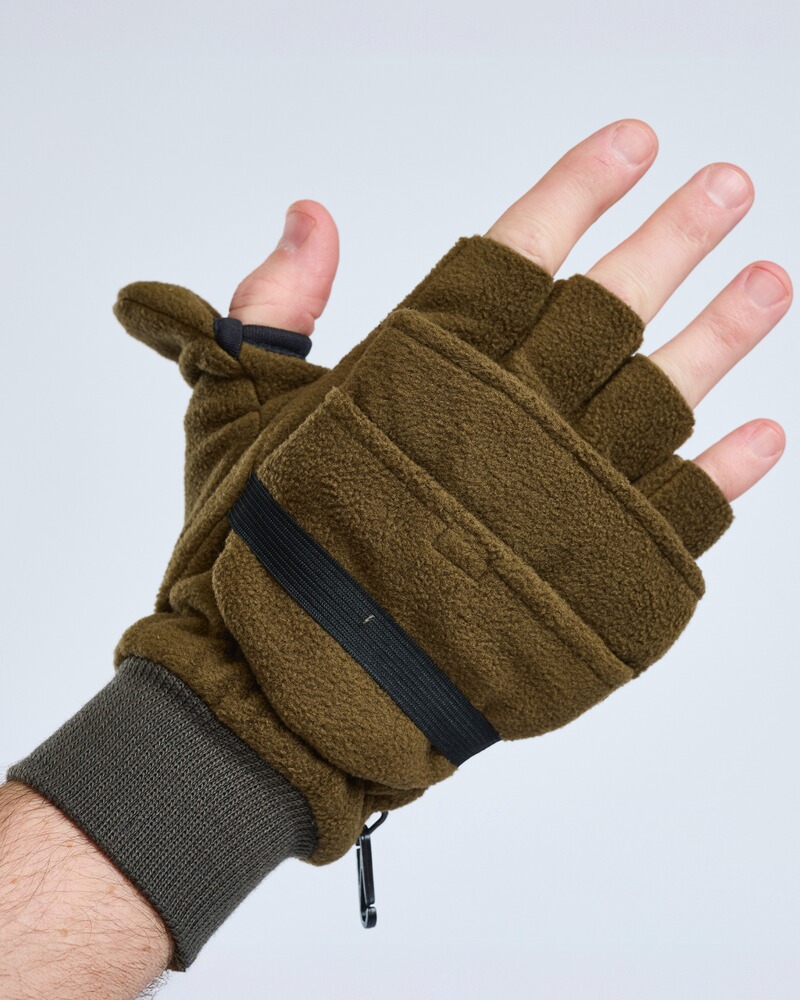 Klapp-Fleecehandschuhe, Pinewood