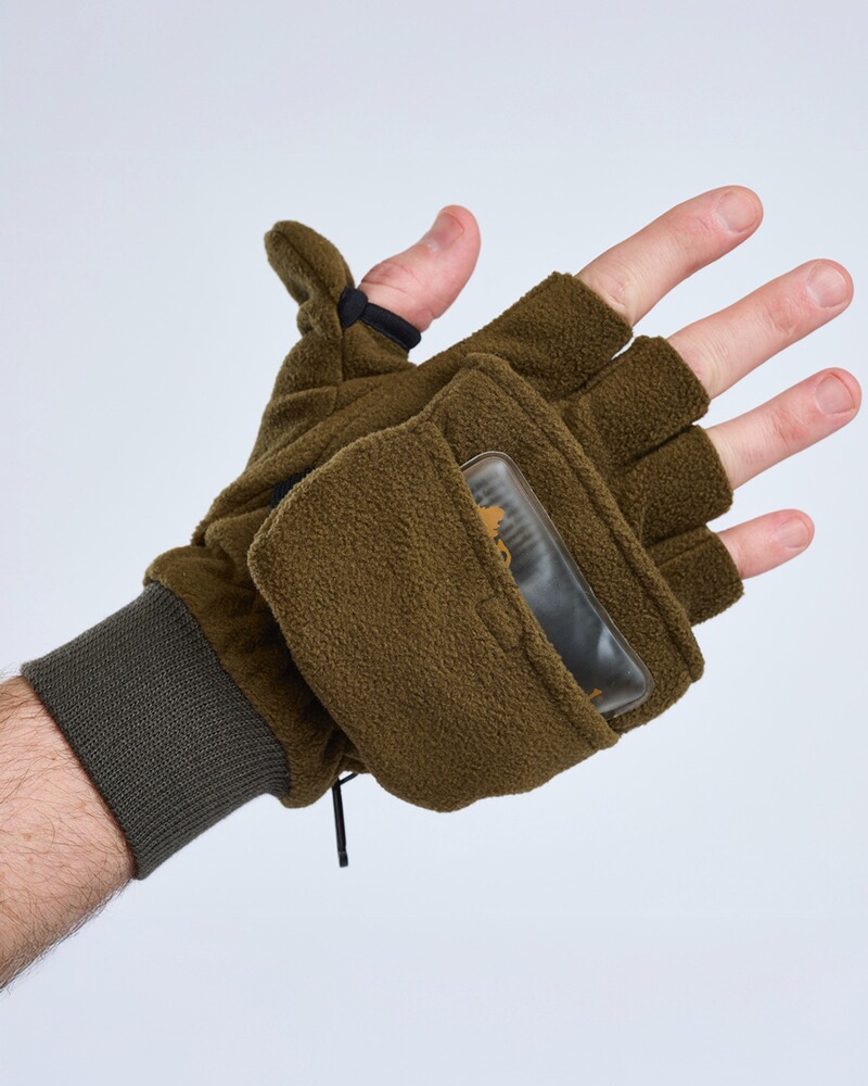 Klapp-Fleecehandschuhe, Pinewood