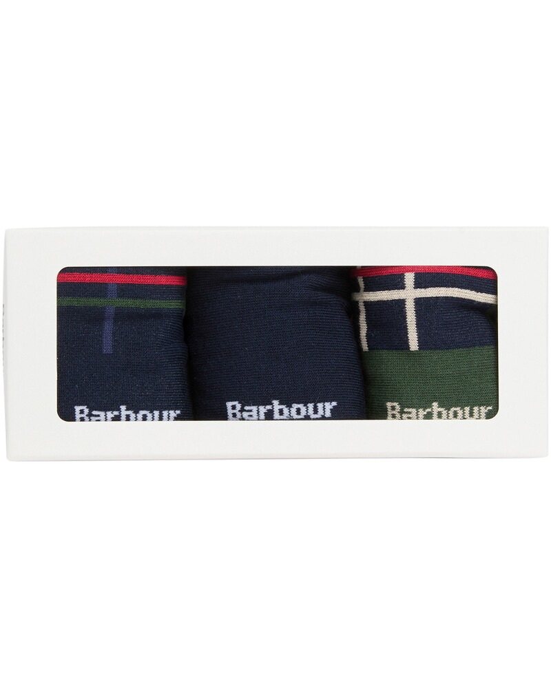 3er-Set Socken Tartan, Barbour