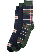 3er-Set Socken Tartan, Barbour