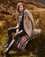 Couverture en laine Belposcot buchanan antique vin, Belpo Leather Care