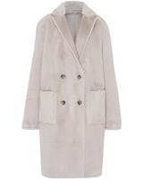 Fake Fur Wendemantel, White Label