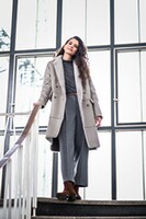 Fake Fur Wendemantel, White Label