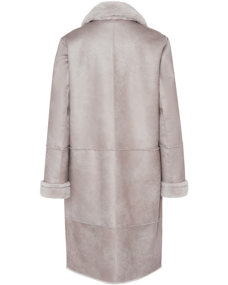 Fake Fur Wendemantel, White Label