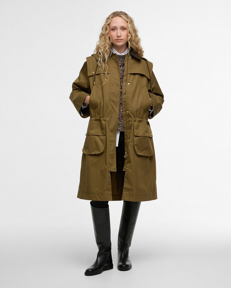 Langer Mantel Bilsdale Showerproof, Barbour