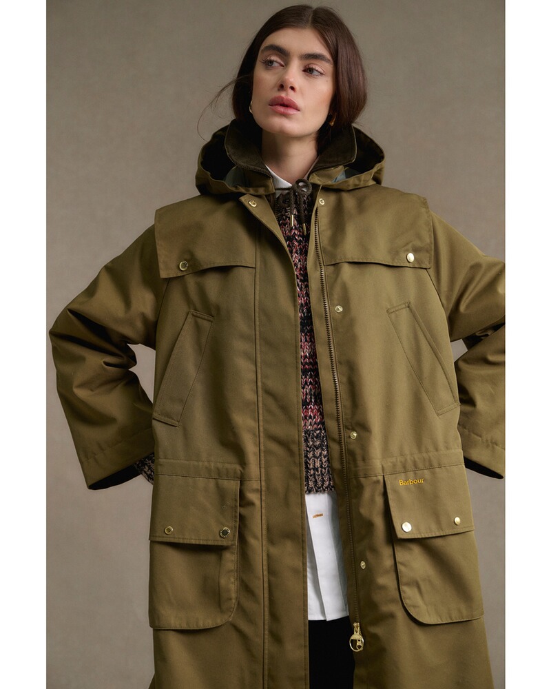 Langer Mantel Bilsdale Showerproof, Barbour