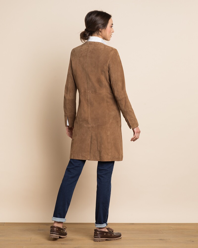 Leather coat made of goat suede, Brigitte von Schönfels