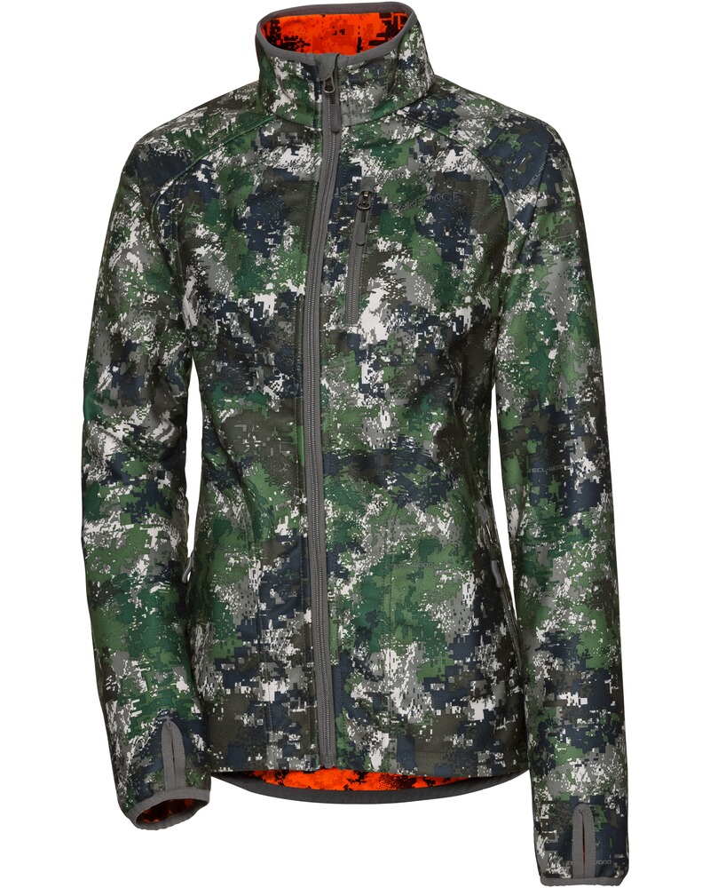 Damen Wendefleecejacke Tecl-Wood® Signalfarbe