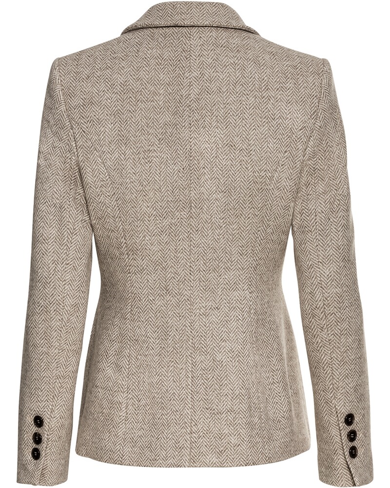 Fischgrat-Tweed-Blazer, HIGHMOOR