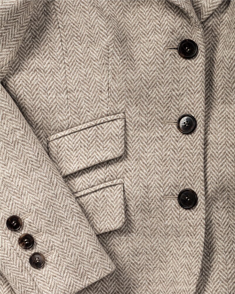 Fischgrat-Tweed-Blazer, HIGHMOOR