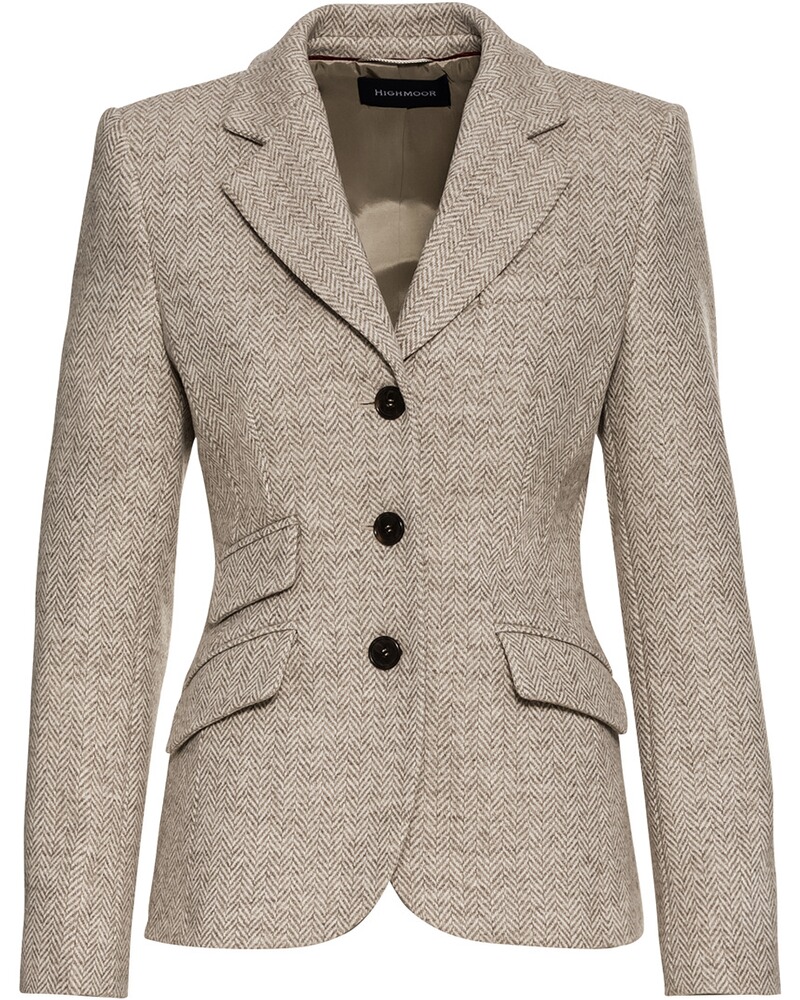 Fischgrat-Tweed-Blazer