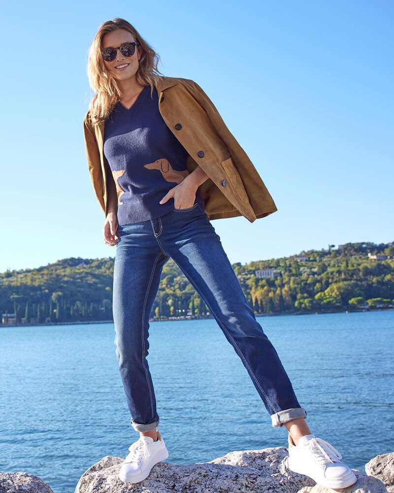Leder-Hemdjacke, Brigitte von Schönfels