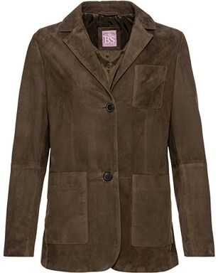 Leder-Longblazer, Brigitte von Schönfels