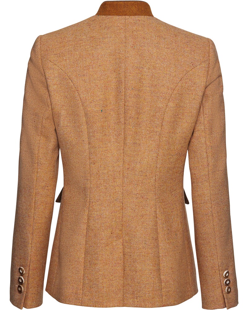 Stehkragenjacke im Fischgratmuster, Luis Steindl