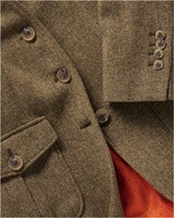 Stehkragenjacke im Fischgratmuster, Brigitte von Schönfels