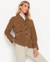Blazer aus Veloursleder , HIGHMOOR