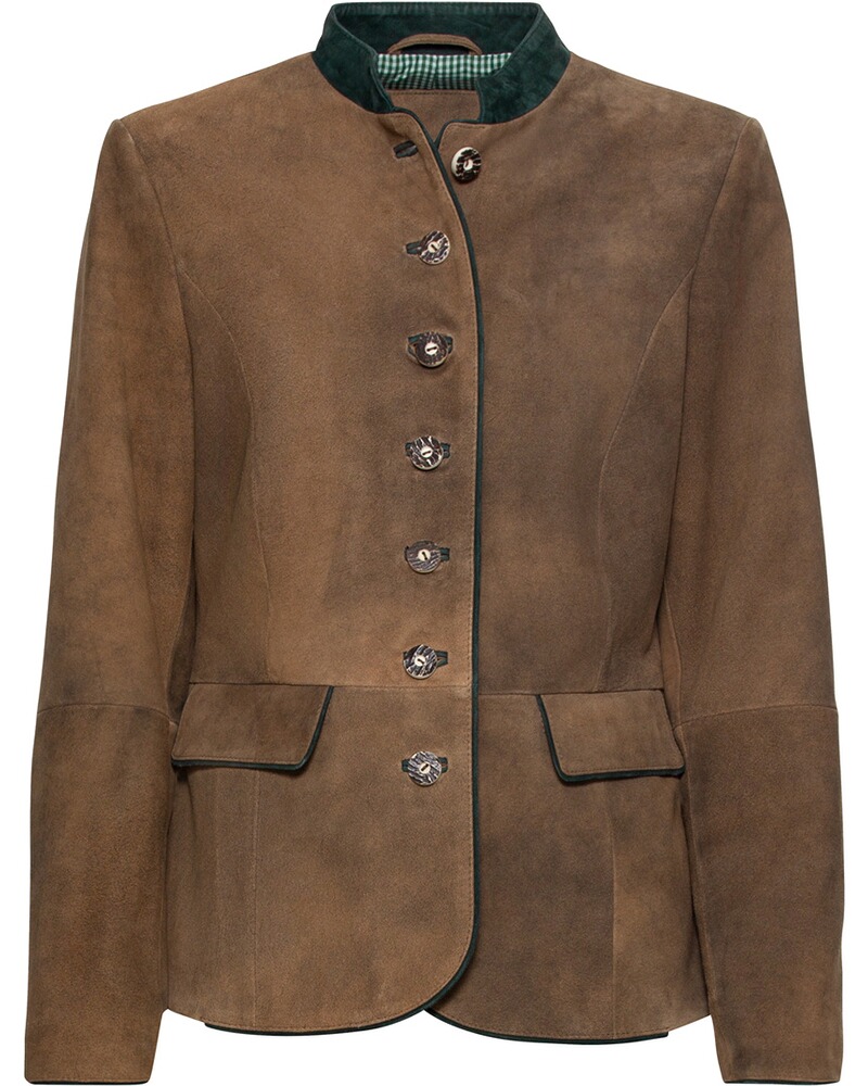 Lederjacke mit Stehkragen