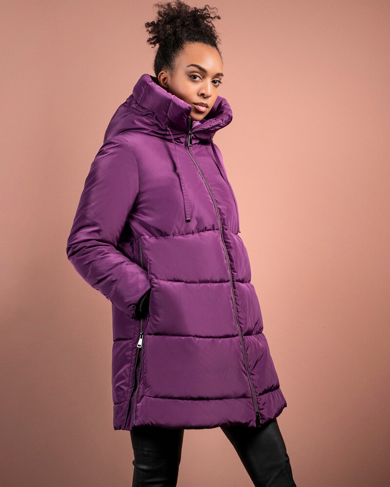 Kapuzen-Steppjacke, White Label