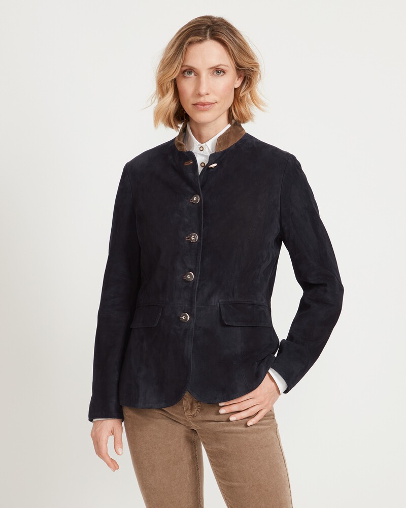 Lederjacke mit Stehkragen, Luis Steindl