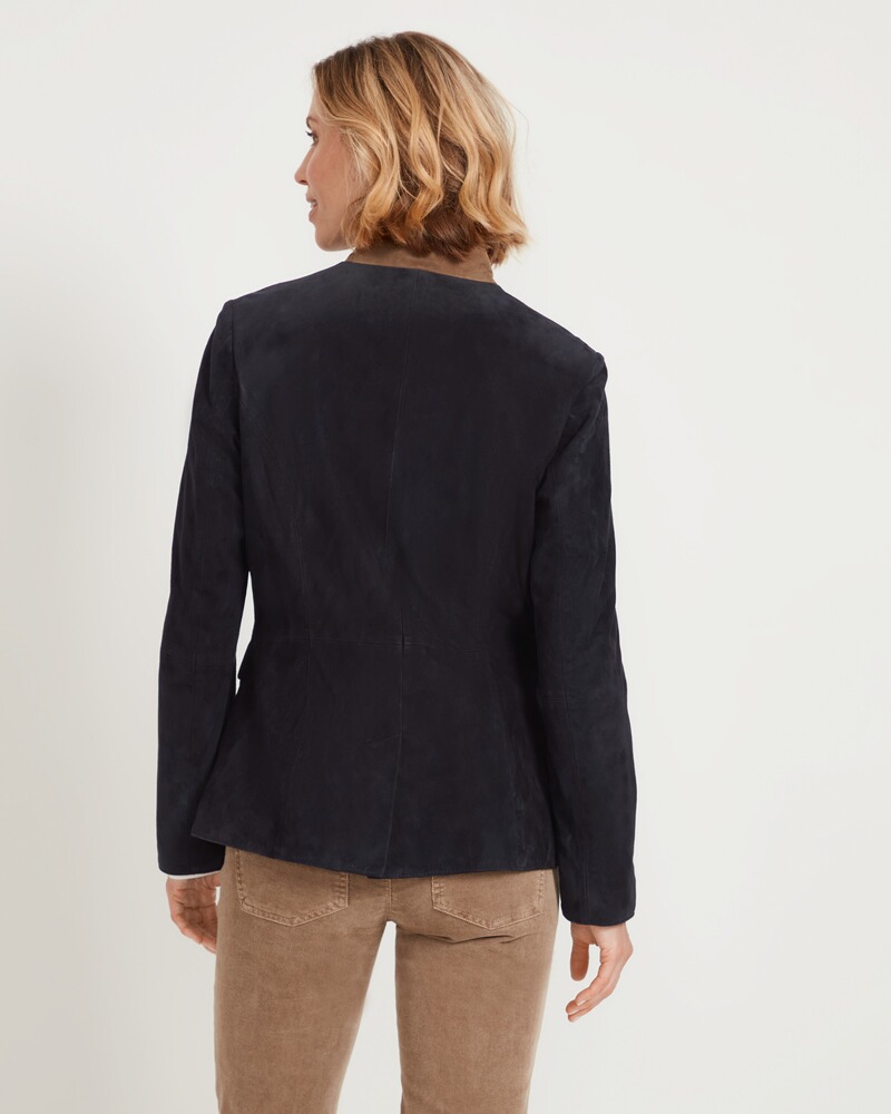 Lederjacke mit Stehkragen, Luis Steindl