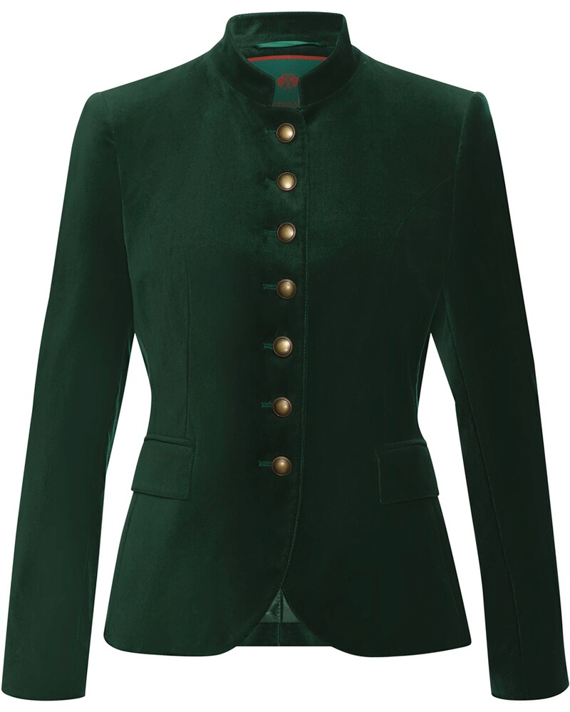 Stehkragenjacke Samt