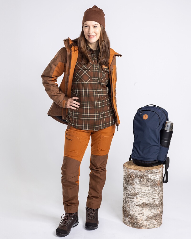 Damen Jacke Finnveden Hybrid Extreme, Pinewood
