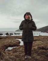 Damen Parka Padded Winter, Pinewood
