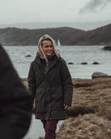 Damen Parka Padded Winter, Pinewood