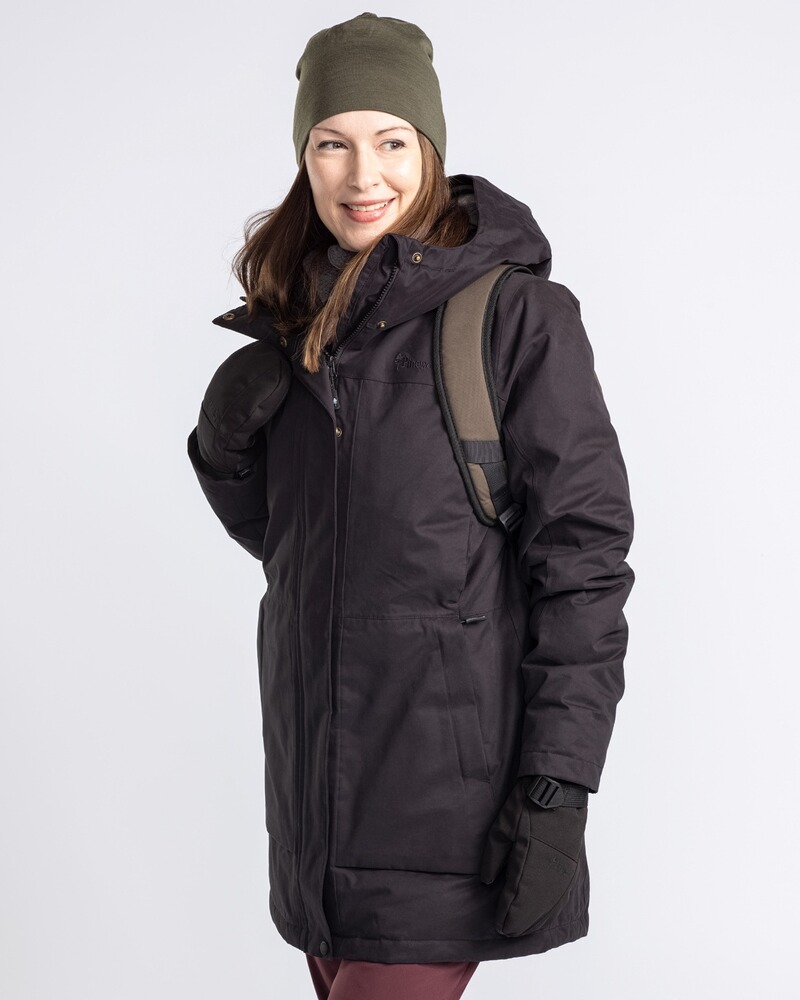 Damen Parka Padded Winter, Pinewood