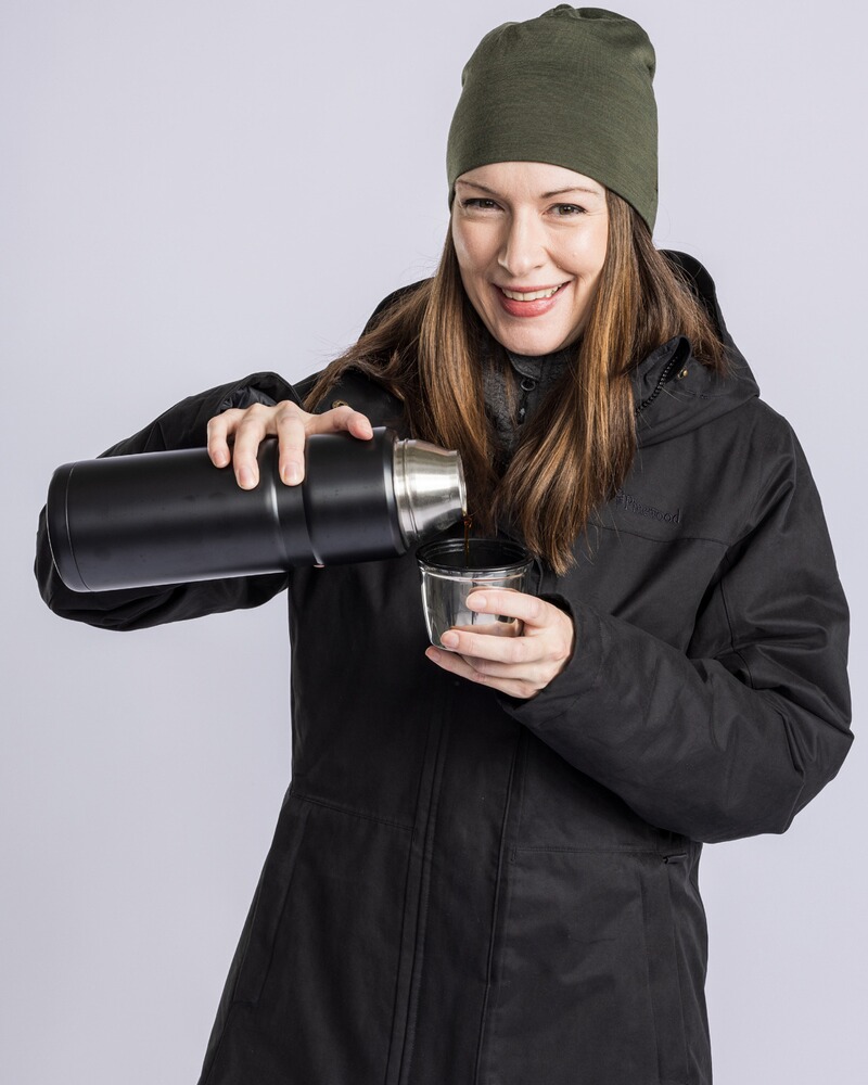 Damen Parka Padded Winter, Pinewood