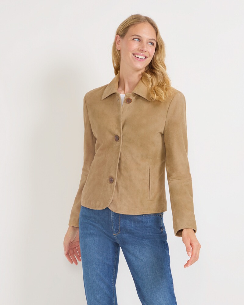 Lederjacke mit Kragen, HIGHMOOR