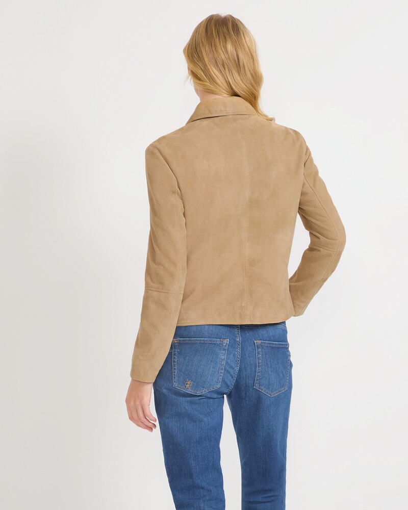 Lederjacke mit Kragen, HIGHMOOR