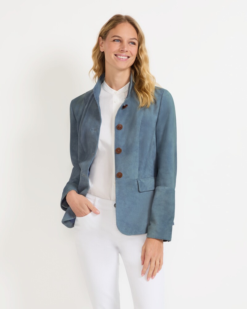 Lederjacke mit Stehkragen, REITMAYER