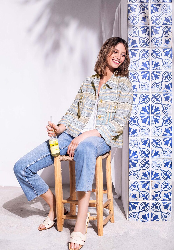 Boxy-Jacke, White Label