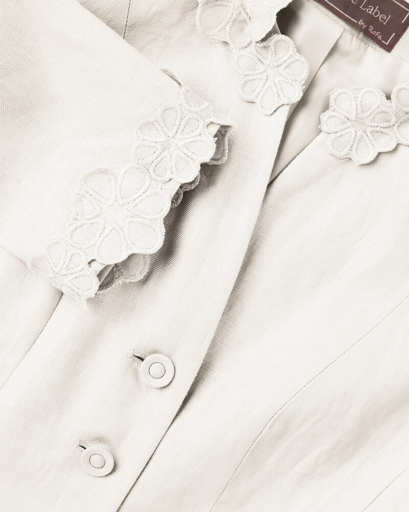 Kurze Leinenjacke, White Label