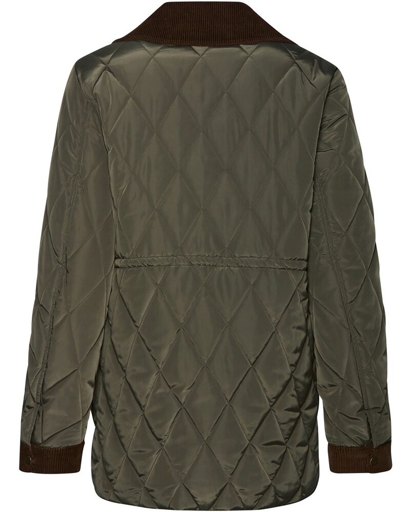 Lange Steppjacke mit Cord, Brigitte von Schönfels