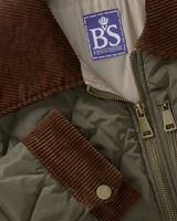 Lange Steppjacke mit Cord, Brigitte von Schönfels