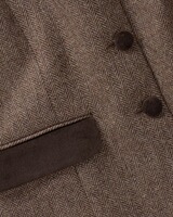 Veste à chevrons avec détails en velours, Highmoor