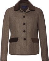 Veste à chevrons avec détails en velours, Highmoor